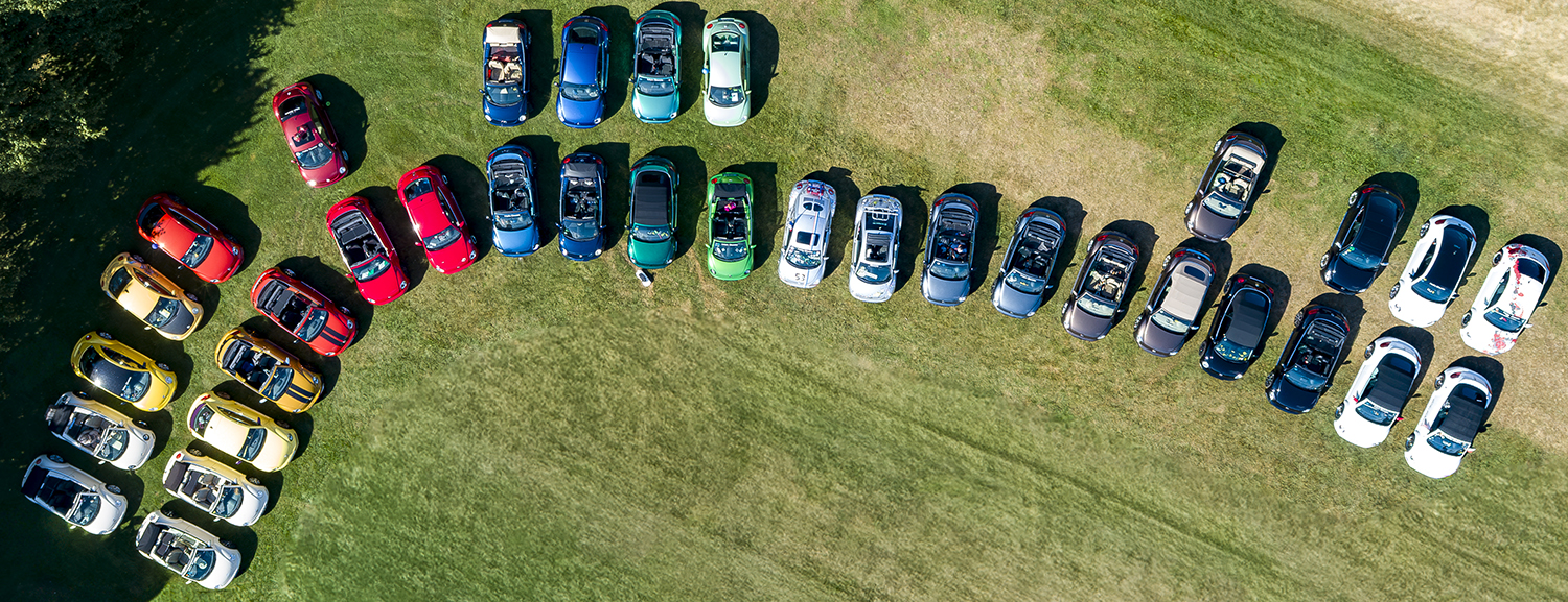 Ein Farbverlauf auf Rädern – Das Farbspektakel der Beetle Sunshinetour 2025